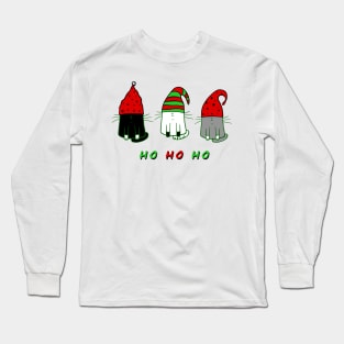 Three Gnome-Cats Long Sleeve T-Shirt